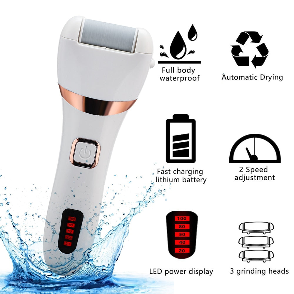 Electric Foot File Two-Speed Adjustment Pedicure Tools Dead Skin