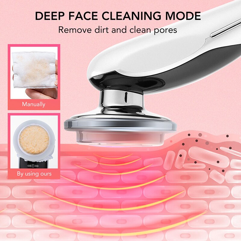 7 In 1 RF Face Massager Skin Rejuvenation Mesotherapy Facial Lifting