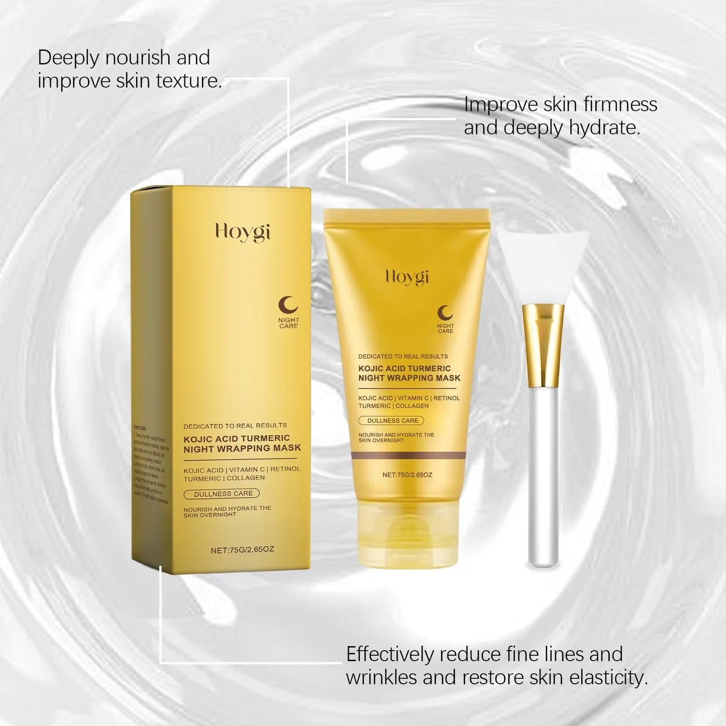 Herbal Turmeric Collagen Peel-Off Face & Body Mask Cream Gentle