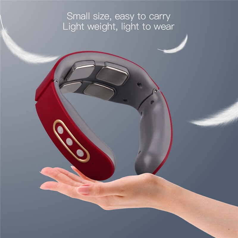 Smart Electric Neck Massager Wireless Shoulder Body Massager 6 Modes