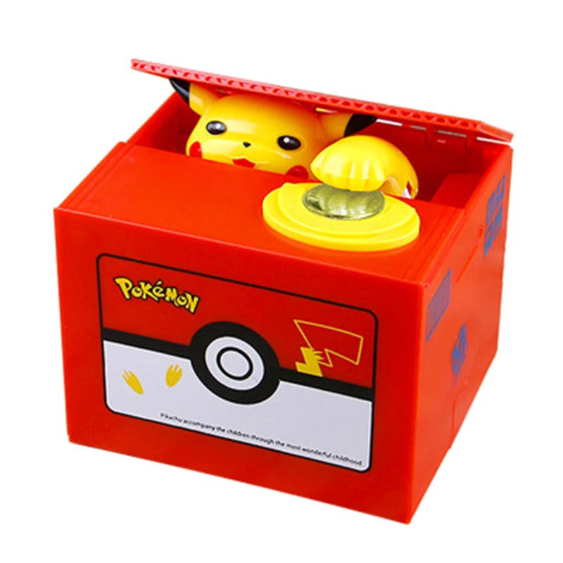 Pokemon Piggy Bank Action Figure Anime Cartoon Pikachu Electronic