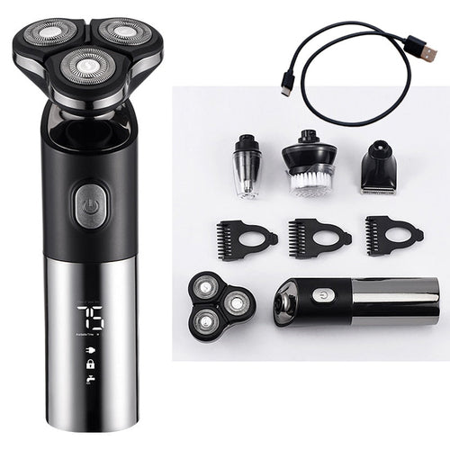 4 In 1 Men's Hair Shaver Electric Beard Nose Ear Trimmer Razor Machine