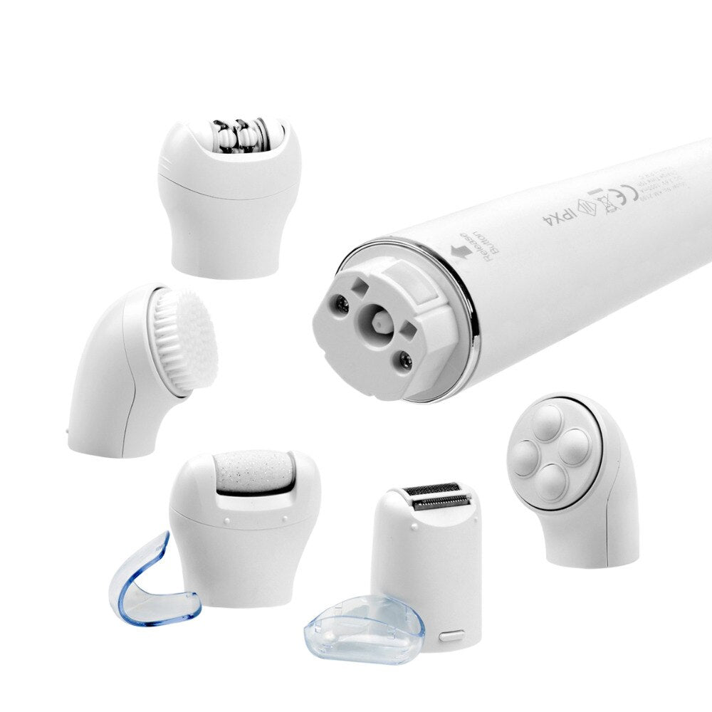 5-in-1 Electric Facial Cleanser Massager Shaver Epilator Body Massage