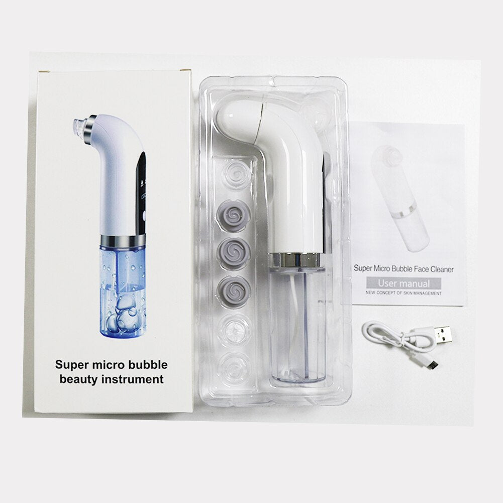 Small Bubble Blackhead Remover Vacuum Nose Pore Cleaner with USB