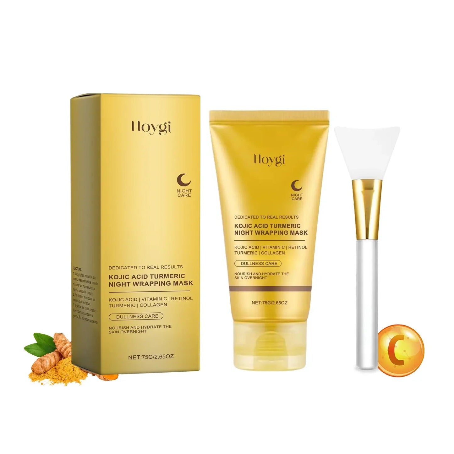 Herbal Turmeric Collagen Peel-Off Face & Body Mask Cream Gentle