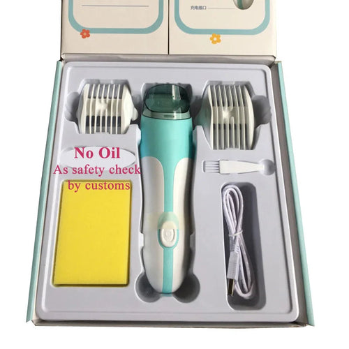 Mute Kids Hair Trimmer Automatic Gather Waterproof Baby Adult Hair