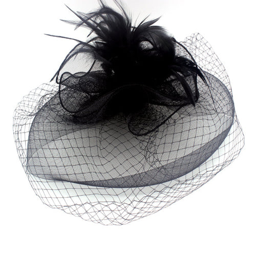 Jumbo Feather Fascinator Headband / hair clip