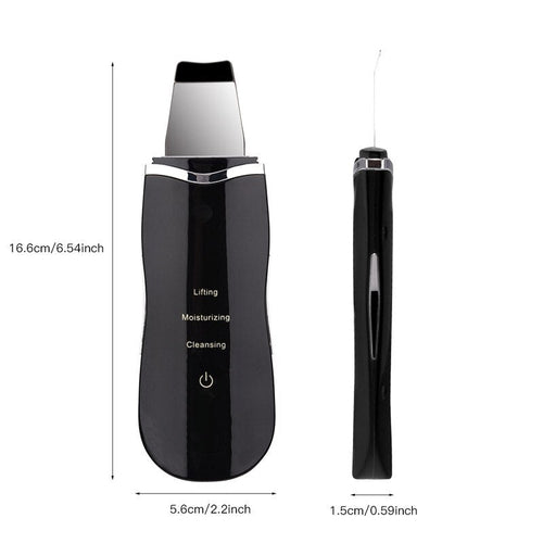Ultrasonic Ion Deep Clean Skin Scrubber Pore Cleaner Exfoliating