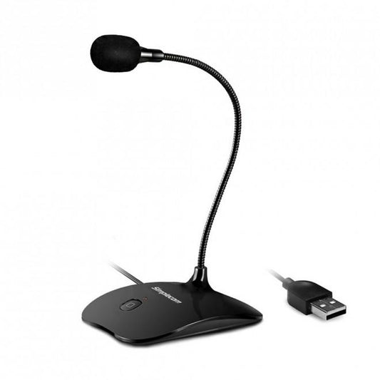 Simplecom UM350 Plug and Play USB Desktop Microphone with Flexible