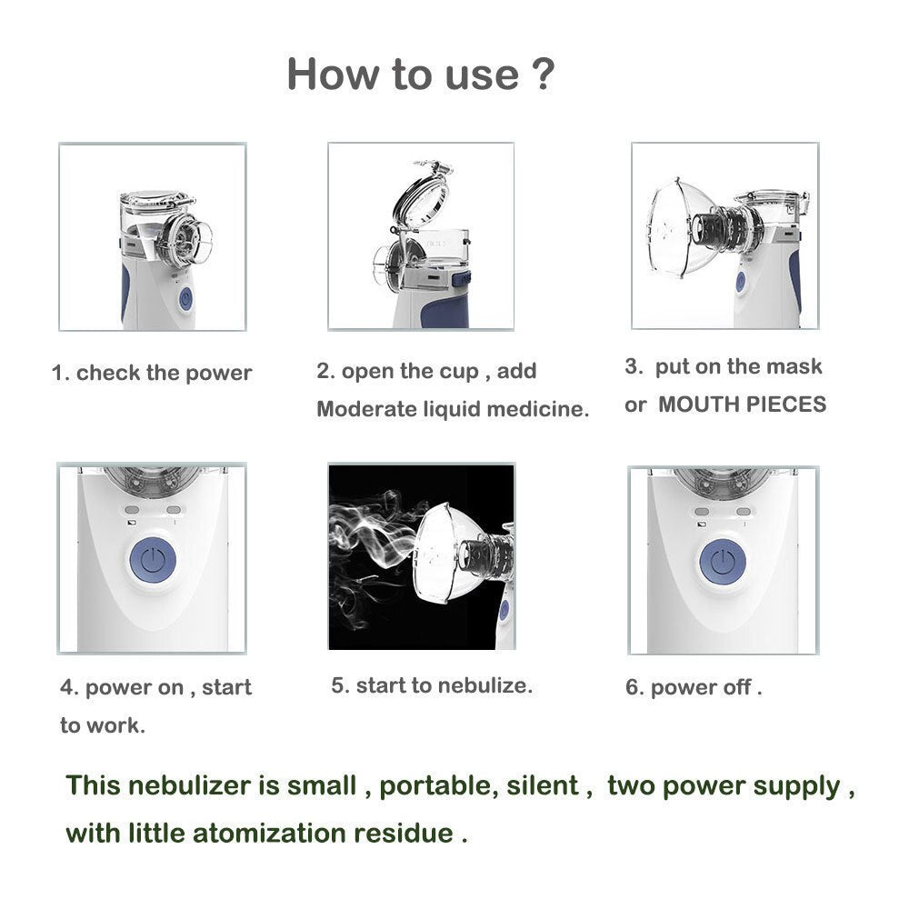 Portable Nebulizer Handheld Nebulizer For Home Daily Use Machine