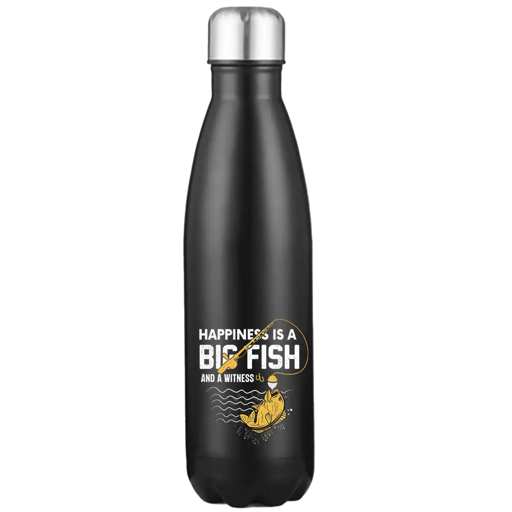 Happiness Is A Big Fish 17oz Stainless Water Bottle