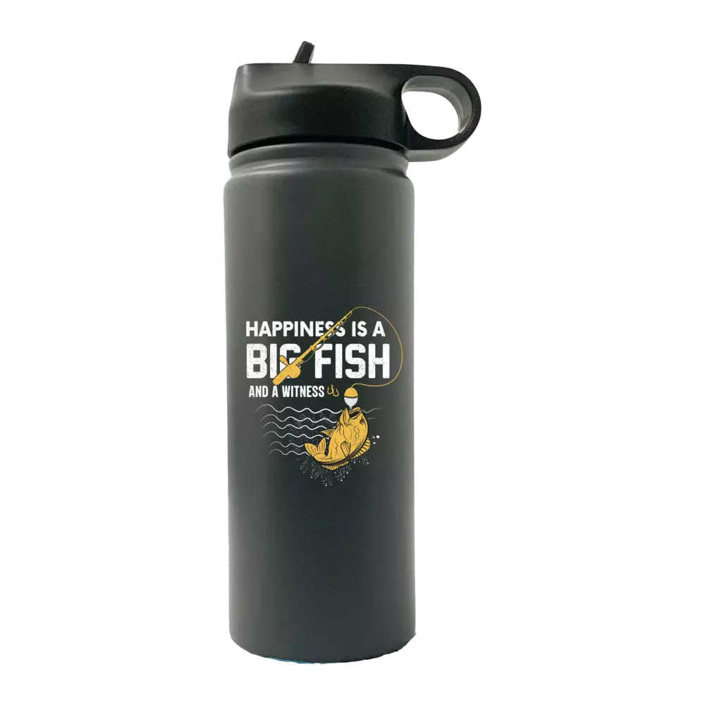 Happiness Is A Big Fish 20oz Sport Bottle