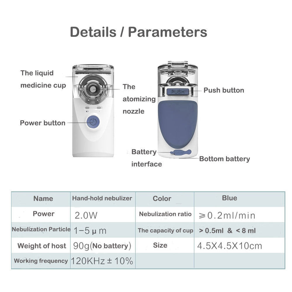 Portable Nebulizer Handheld Nebulizer For Home Daily Use Machine