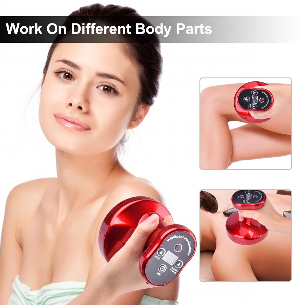 Electric Vacuum Cupping Body Massager Suction Scraping Cup Fat Removal