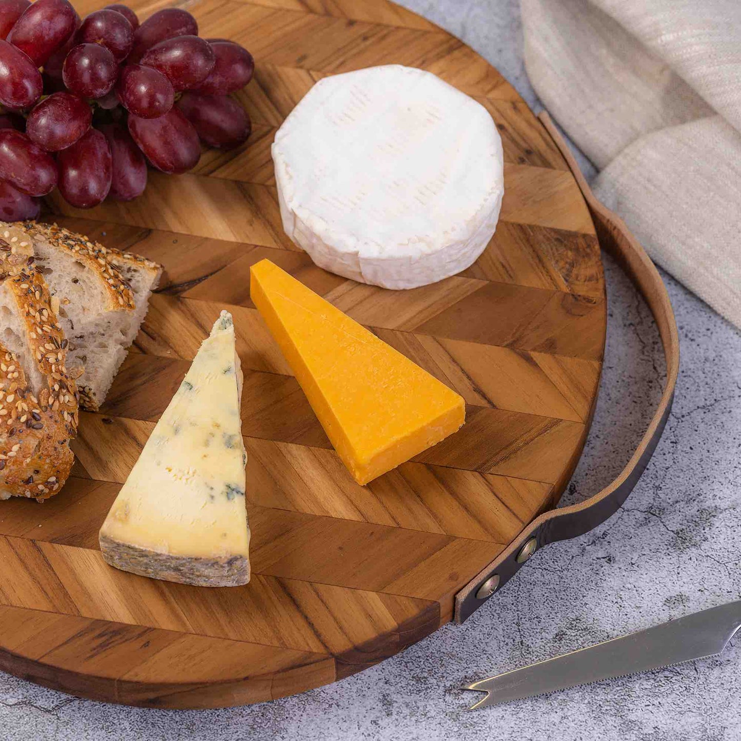 Herringbone Pattern Wooden Chopping Board