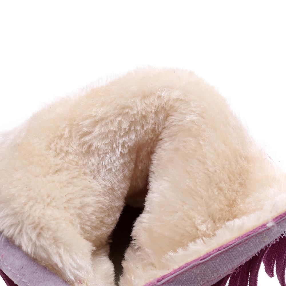 Hot Sale Warm Baby Winter Suede Shoes Thicken Fur