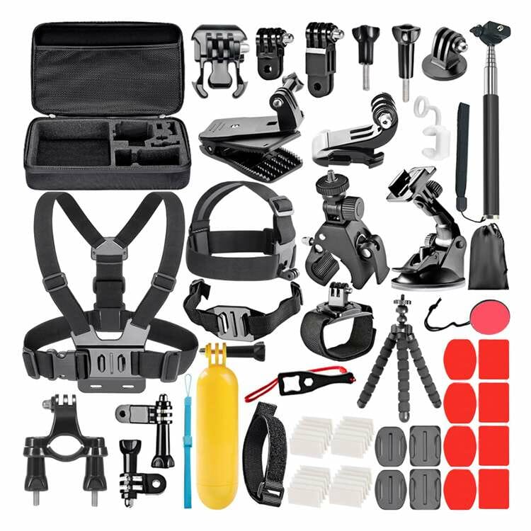 Hridz 58-in-1 Action Camera Accessories Kit for Insta360 GoPro Hero 10