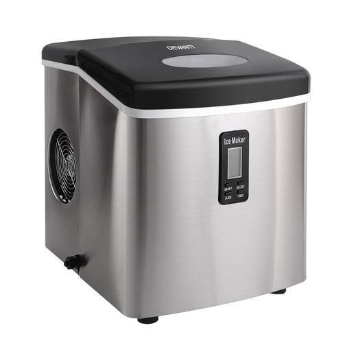 Devanti 15kg Ice Maker Machine Silver