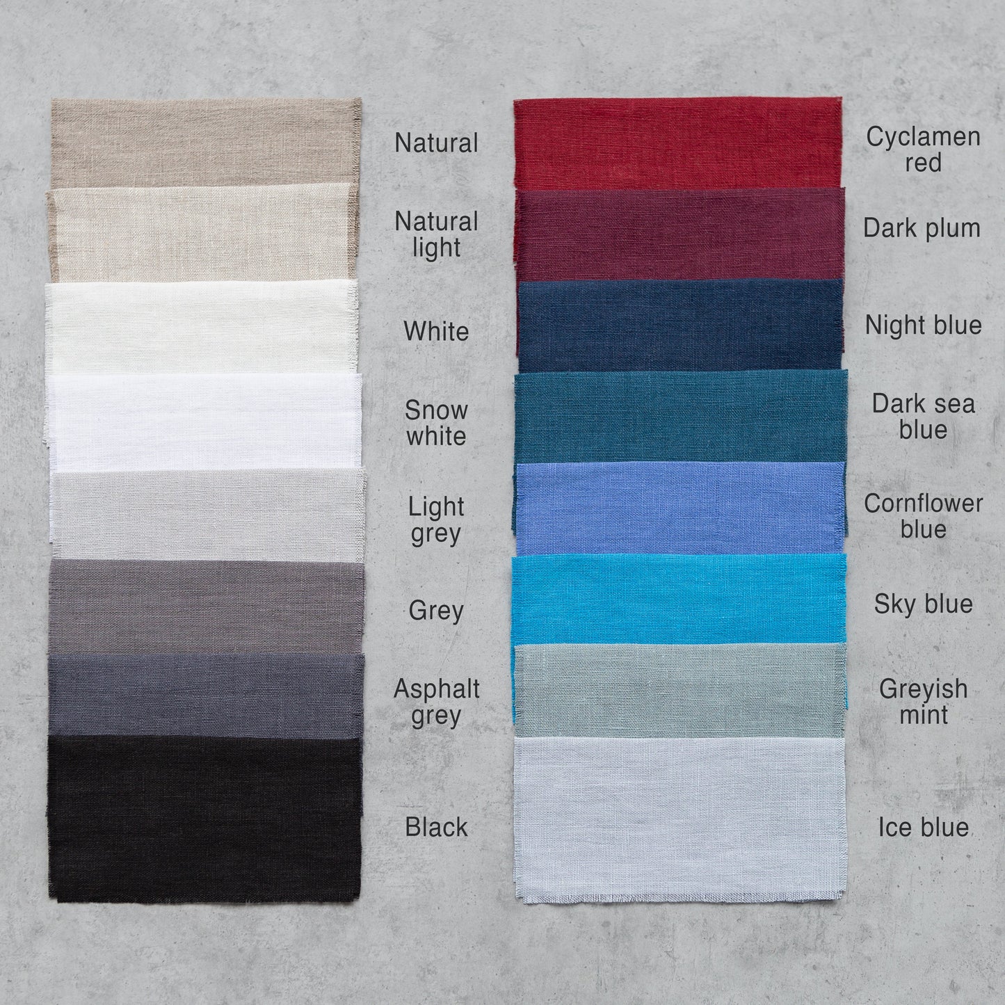 Greyish Mint linen curtain with multifunctional tape