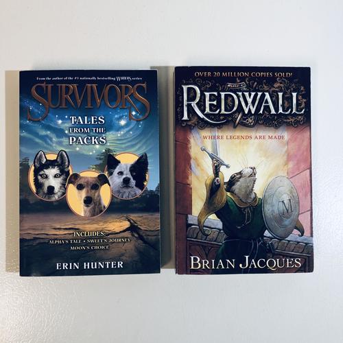 Redwall & Survivors - 2-book anthropomorphic fantasy fiction BUNDLE
