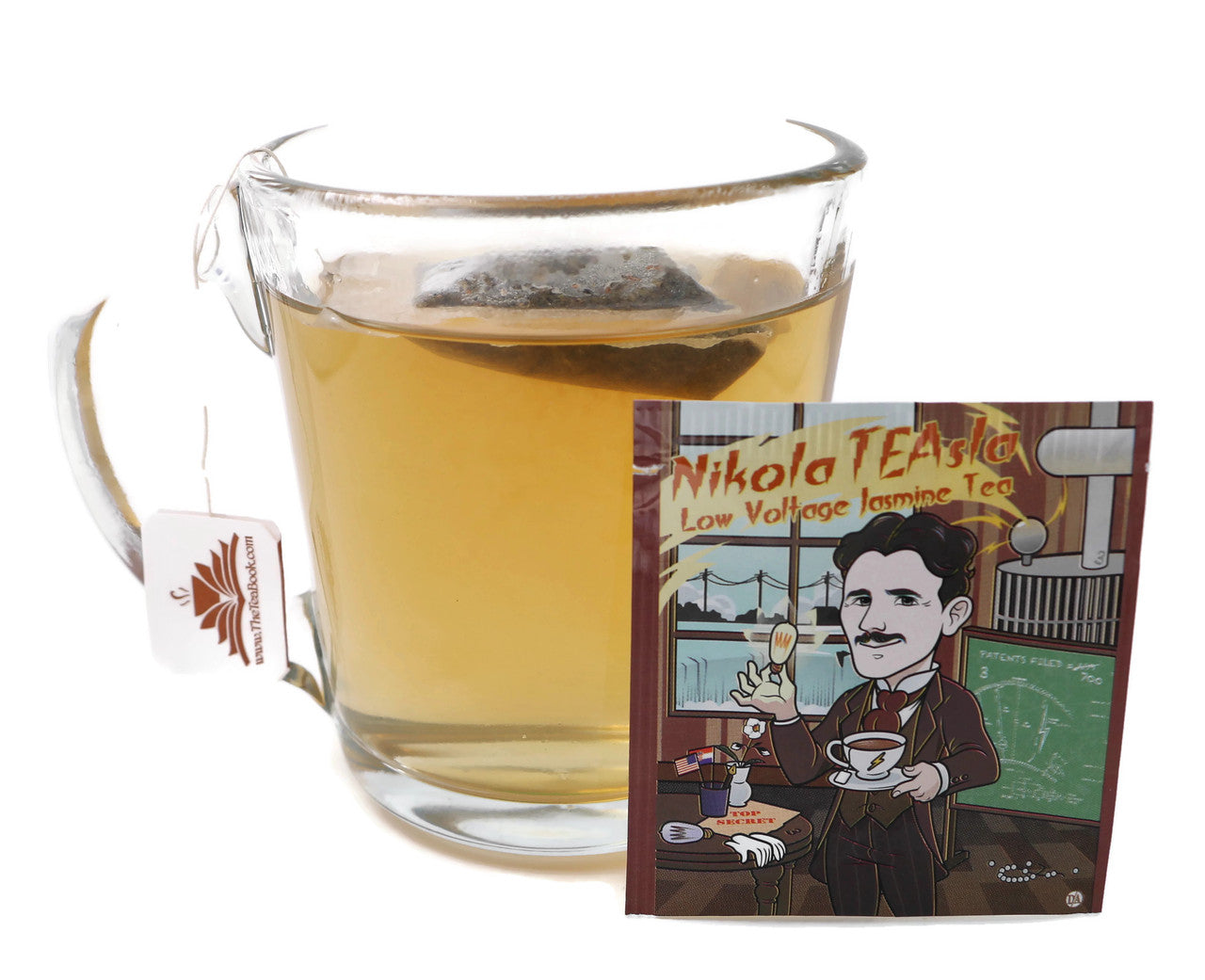 Nikola TEAsla: Organic Low Voltage Jasmine Green Tea (Caffeinated)