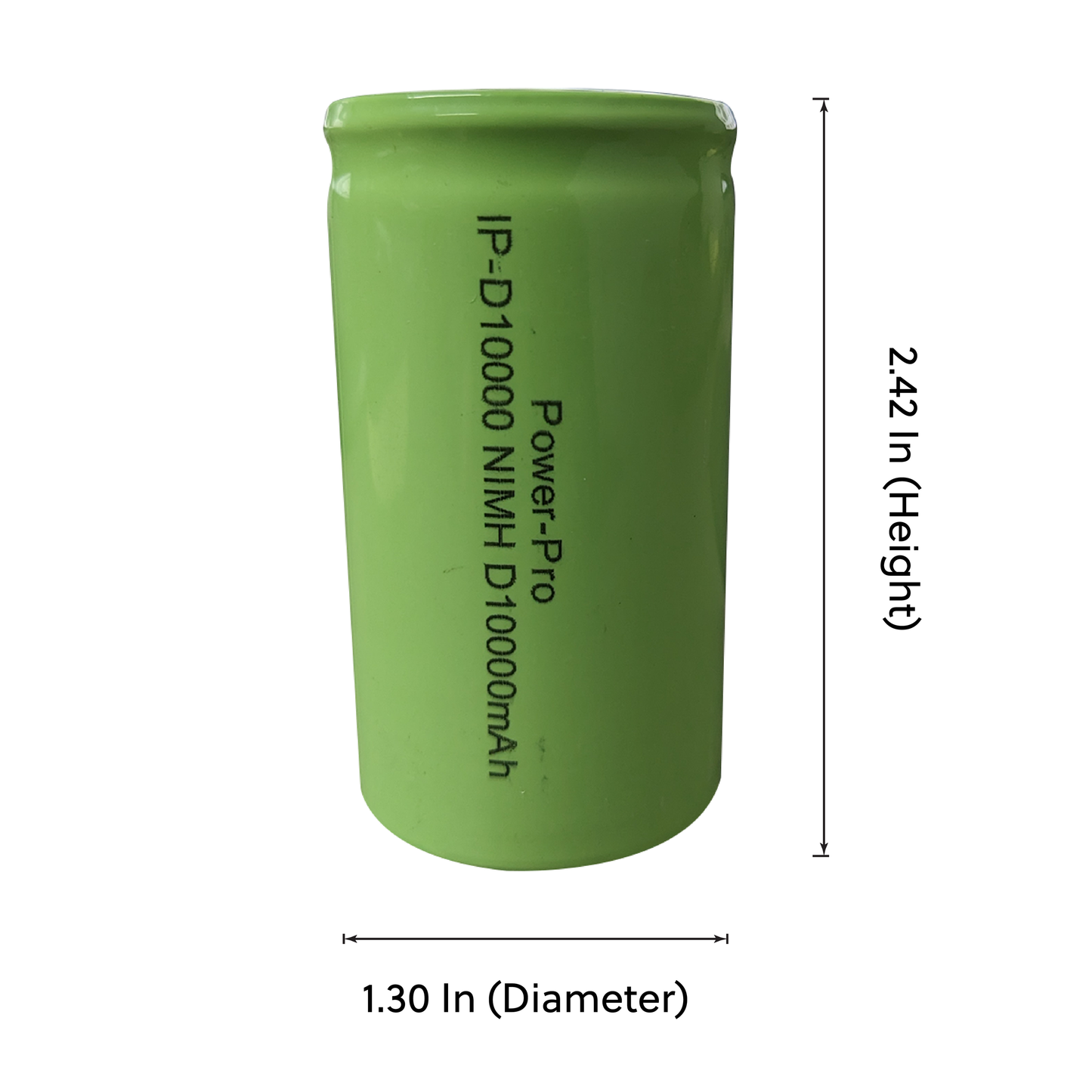 IP Power D Rechargeable Ni-Mh 10000mAh 1.2V Battery