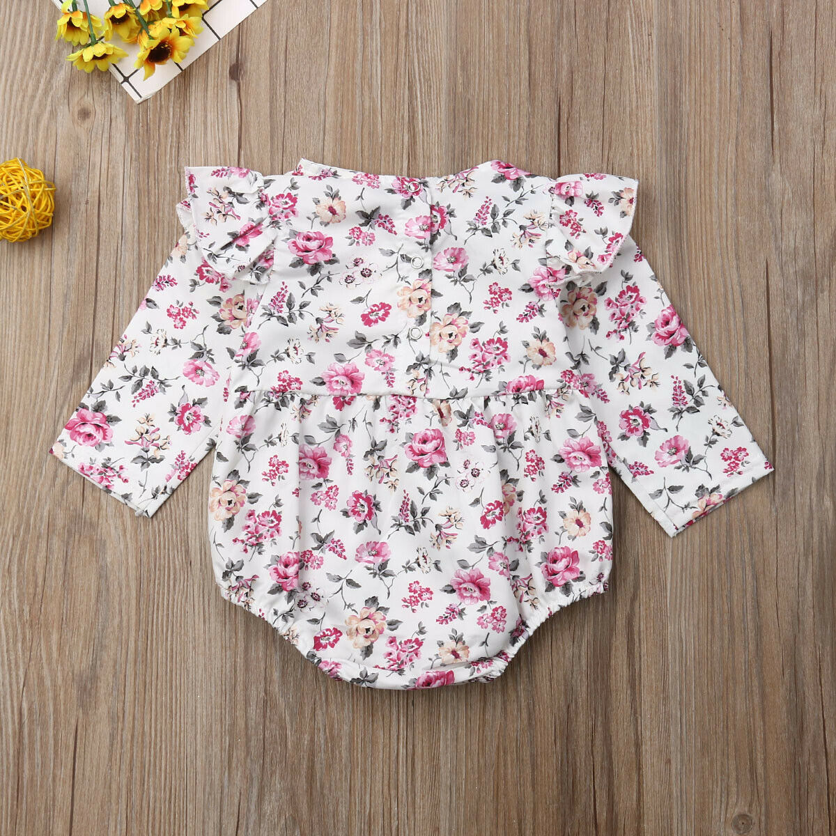 Infant Baby Kid Girl Bodysuits Clothes Long Sleeve