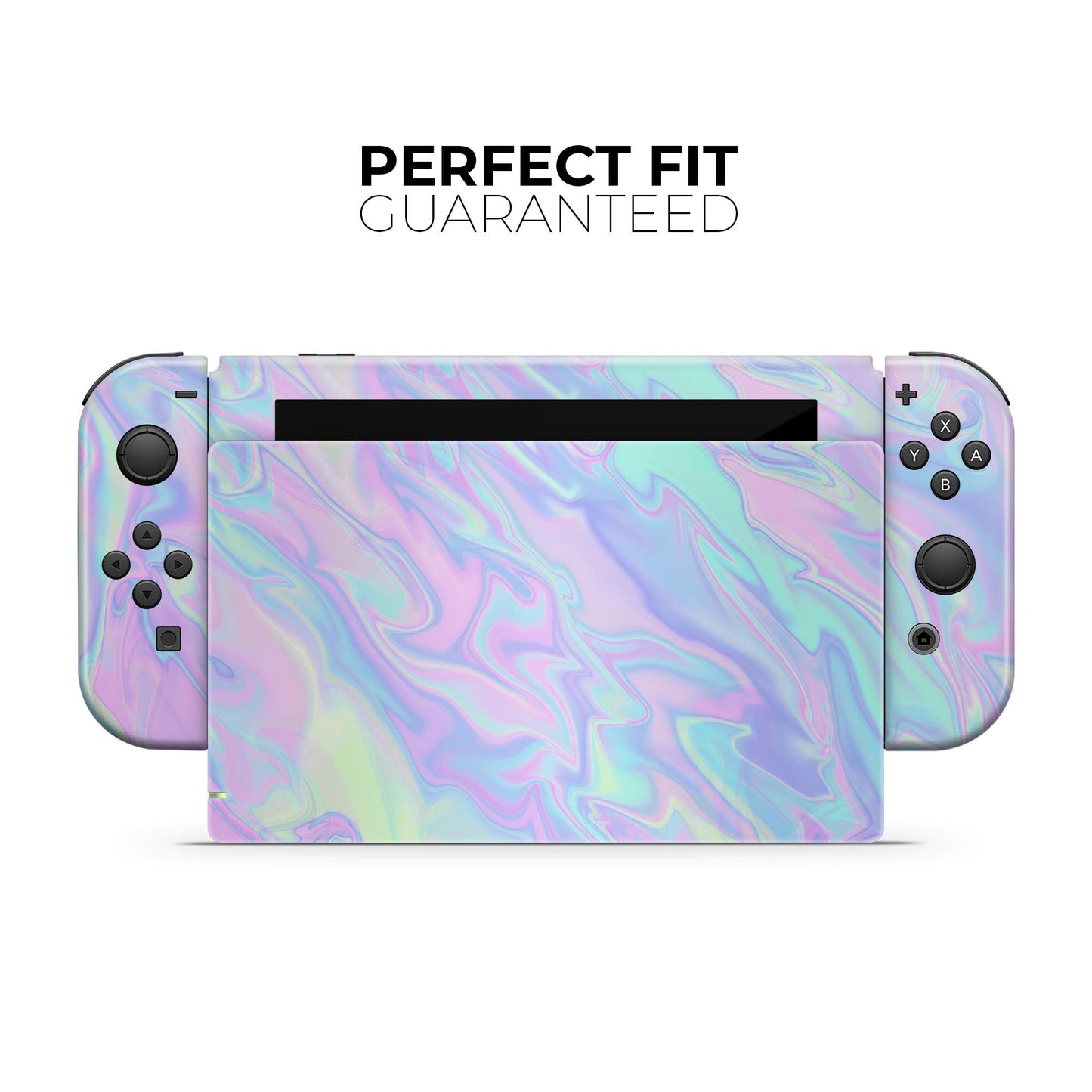 Iridescent Dahlia v1 - Vinyl Skin Wrap for Nintendo Switch 2, OLED,