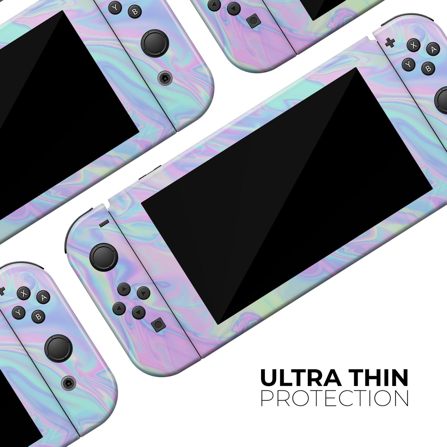 Iridescent Dahlia v1 - Vinyl Skin Wrap for Nintendo Switch 2, OLED,