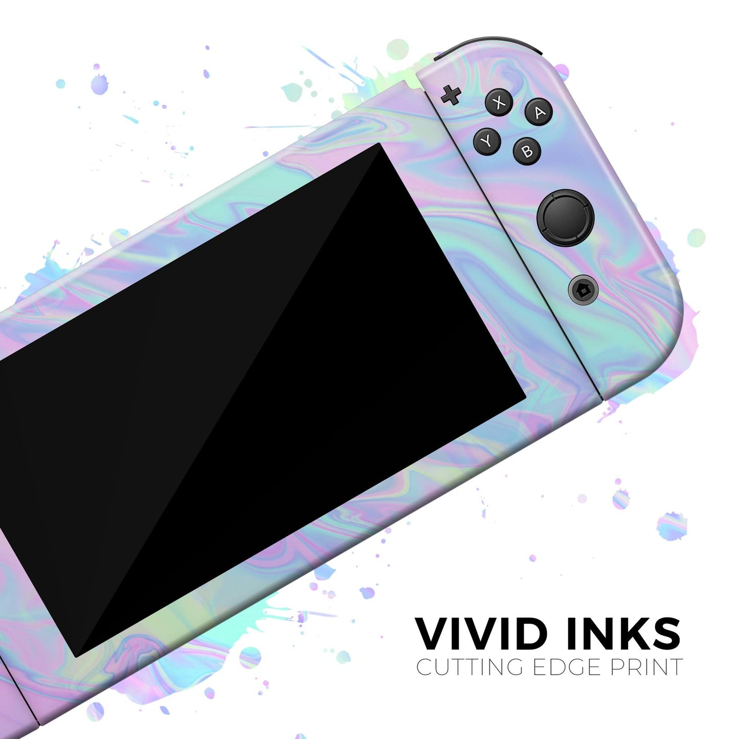 Iridescent Dahlia v1 - Vinyl Skin Wrap for Nintendo Switch 2, OLED,