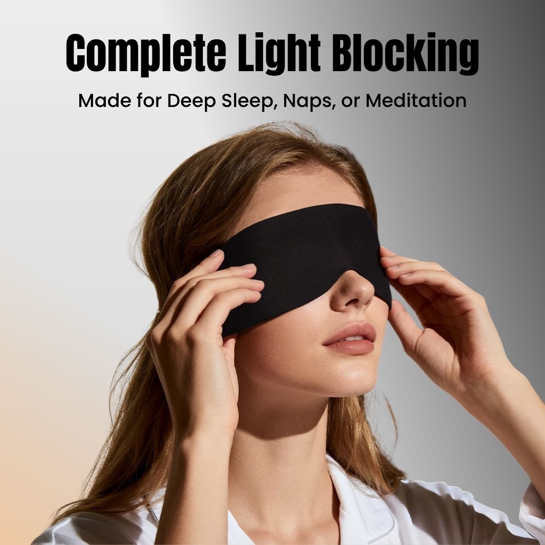 Jabees Luna Zero-Pressure Ultra-Thin Sleep Mask with Elastic Ear