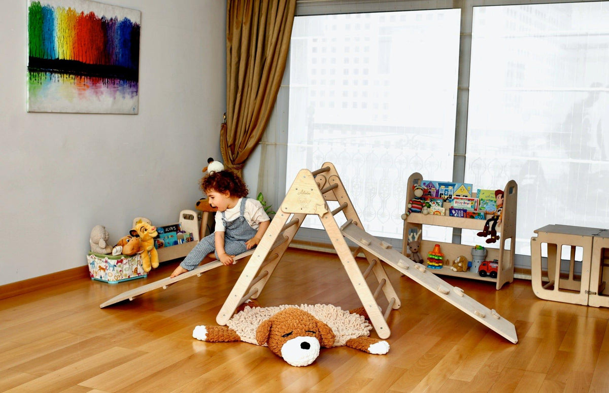 Montessori Climbing Set / Climbing Triangle - Arch / Rocker with 2