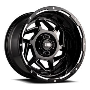 D17952M87 17 x 9 GD14 0 mm Offset 5 x 127 Gloss Black with Milled Whee