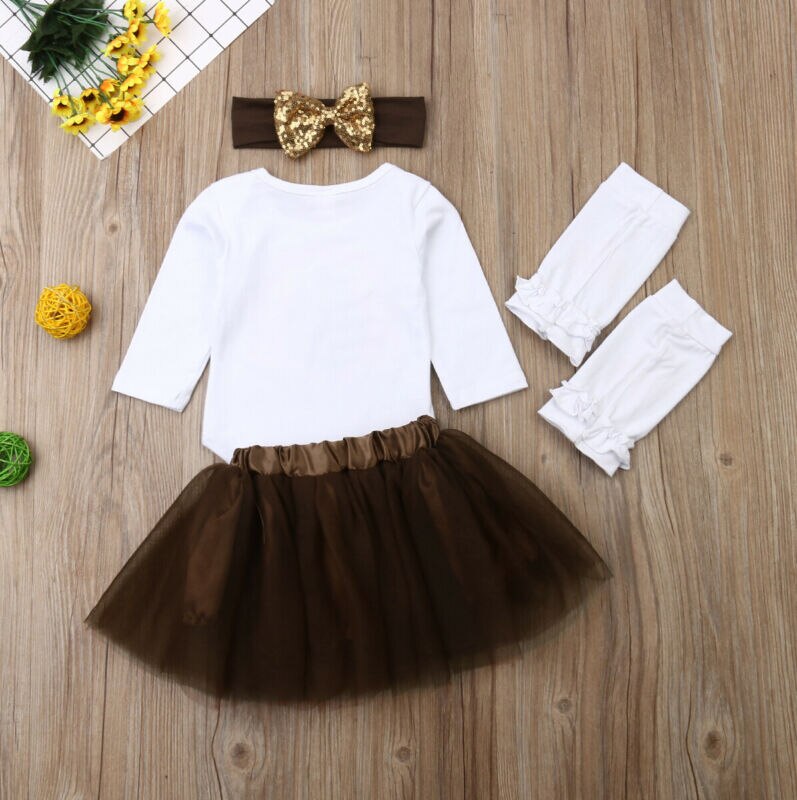 Kids Antumn Sweet Clothes Sets Newborn Baby Girls