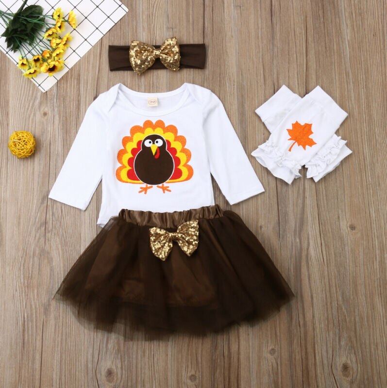 Kids Antumn Sweet Clothes Sets Newborn Baby Girls
