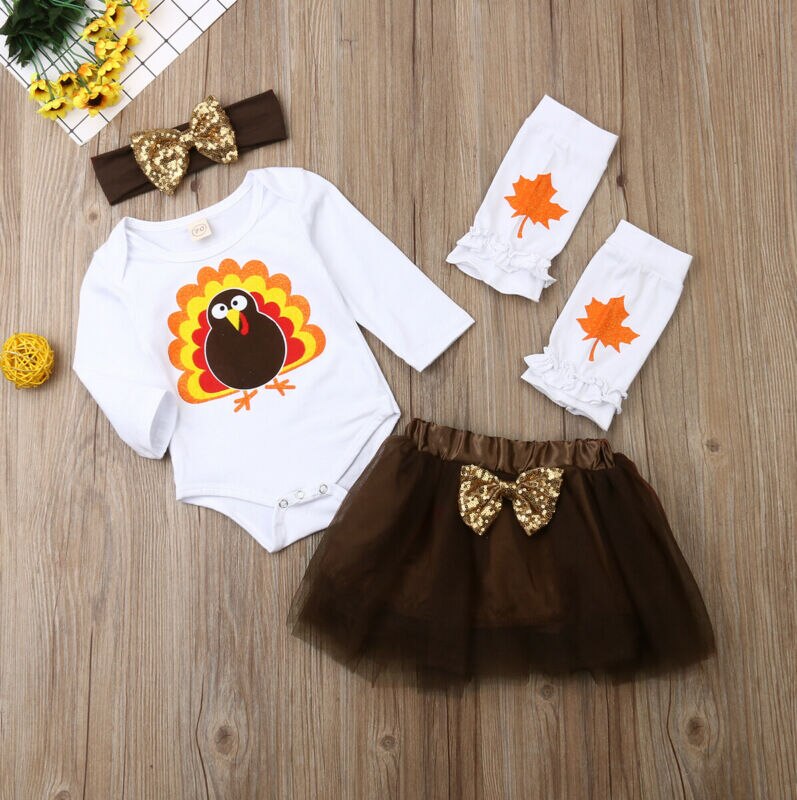 Kids Antumn Sweet Clothes Sets Newborn Baby Girls