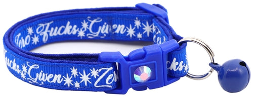Zero Fucks Given Breakaway Cat Collar