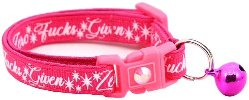 Zero Fucks Given Breakaway Cat Collar