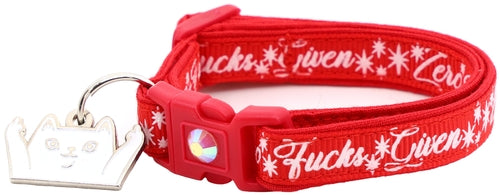 Zero Fucks Given Breakaway Cat Collar