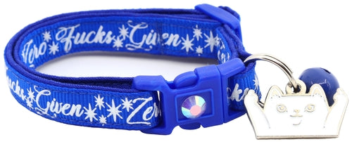 Zero Fucks Given Breakaway Cat Collar