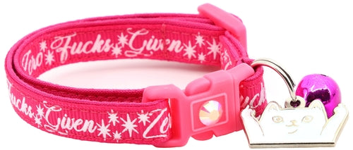 Zero Fucks Given Breakaway Cat Collar