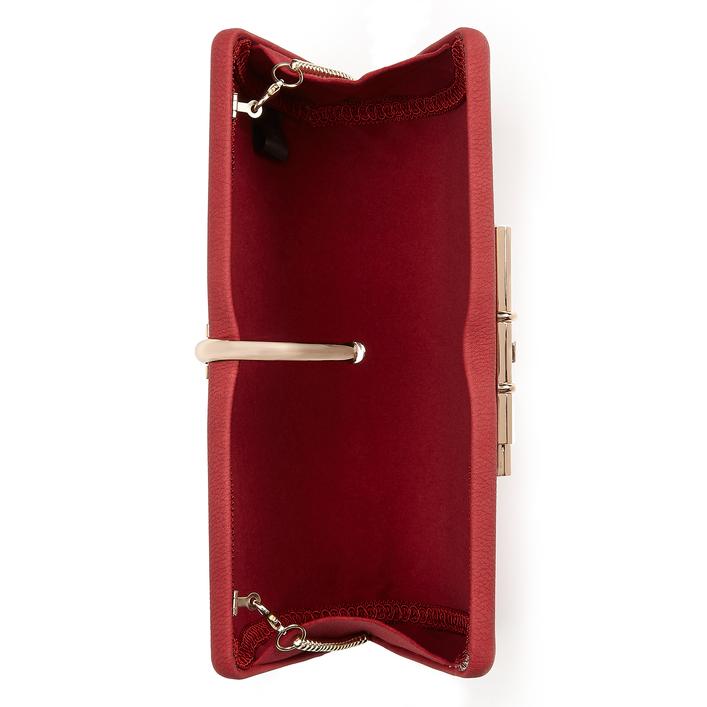 Allegro Red Vegan Clutch Bag