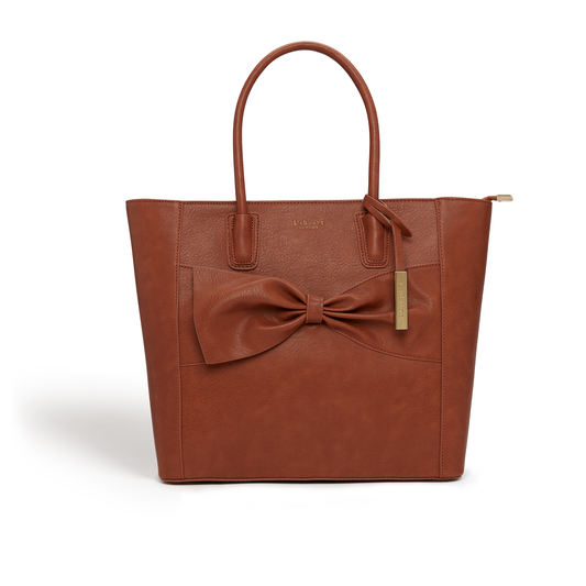 Eufala Brown Vegan Tote Bag