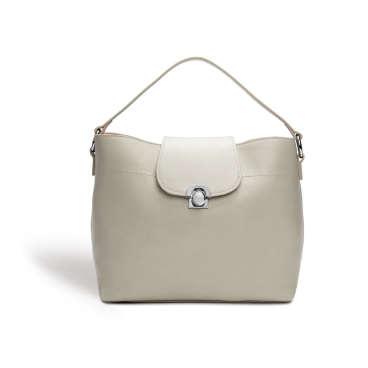 Sara Taupe Vegan Hobo Bag