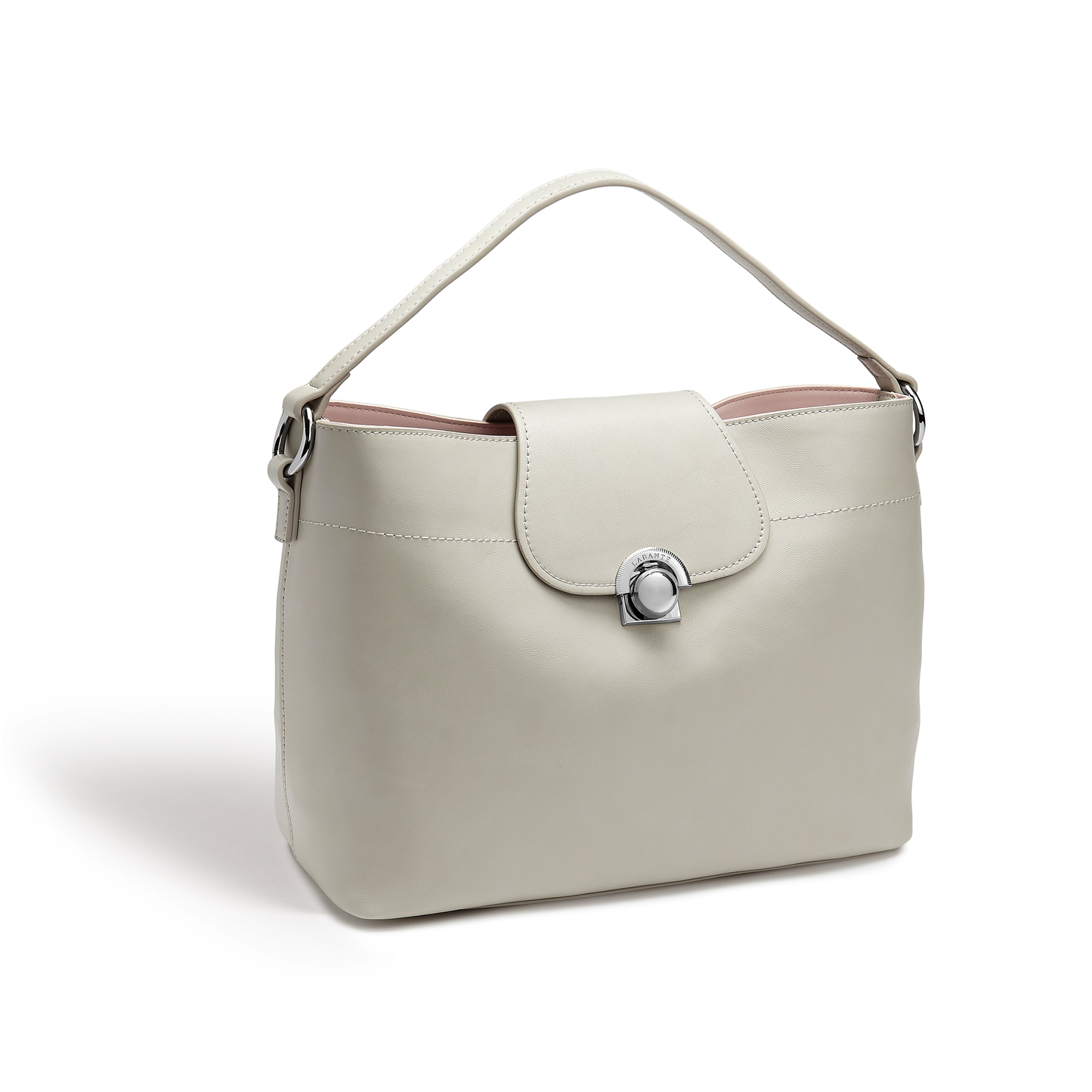 Sara Taupe Vegan Hobo Bag