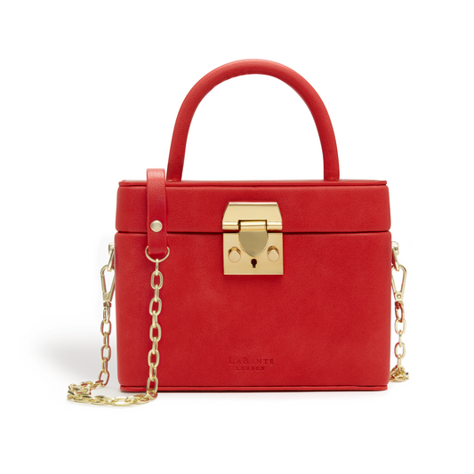 Mae Red Satchel Vegan Cross Body Bag