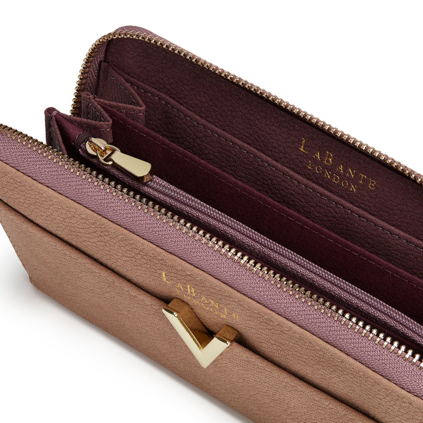 Kindness Brown Vegan Two-Tone Wallet