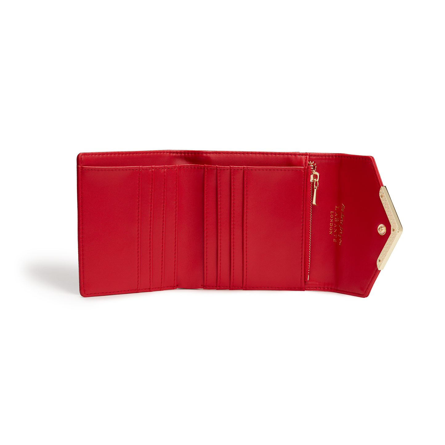 Diana Red Small Vegan Bifold Wallet