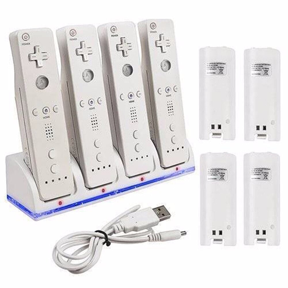 LED Light Station Wii Cell Charging Dock Stand for