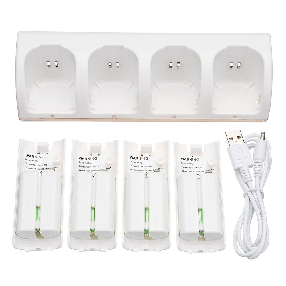 LED Light Station Wii Cell Charging Dock Stand for